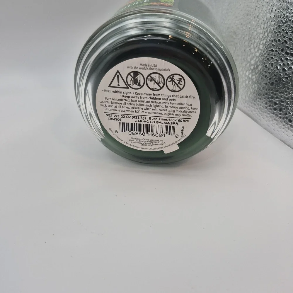 Yankee Candle Balsam & Spruce 22oz Candle Rare & Discontinued Used